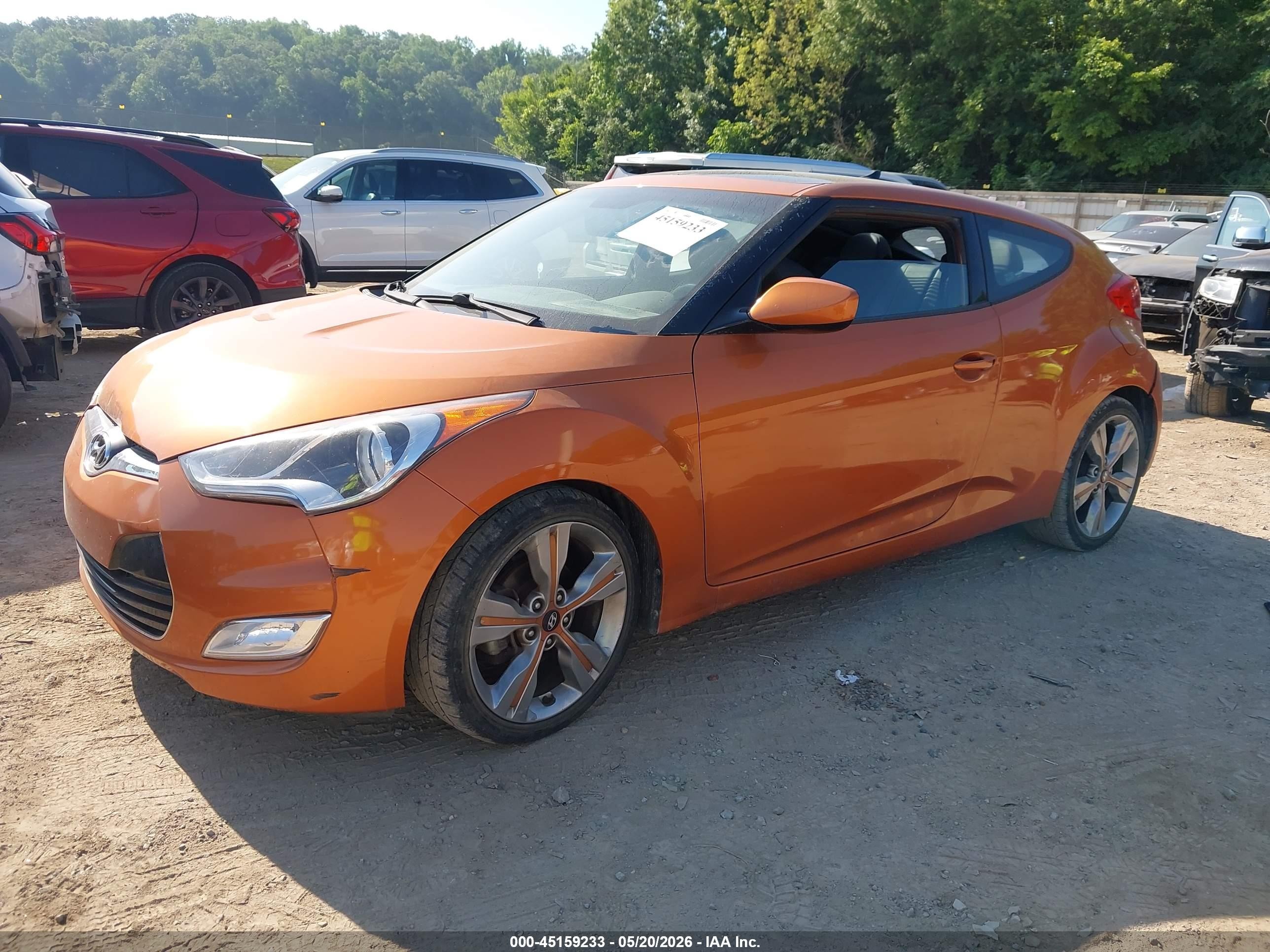 2016 Hyundai Veloster   Оранжевый vin: KMHTC6AD0GU278761