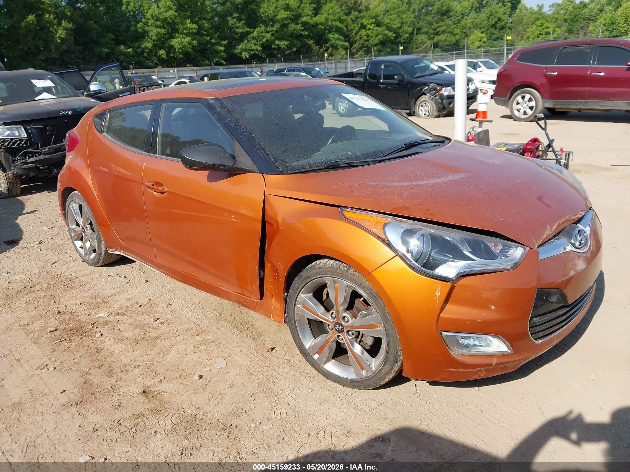 2016 Hyundai Veloster   Оранжевый vin: KMHTC6AD0GU278761