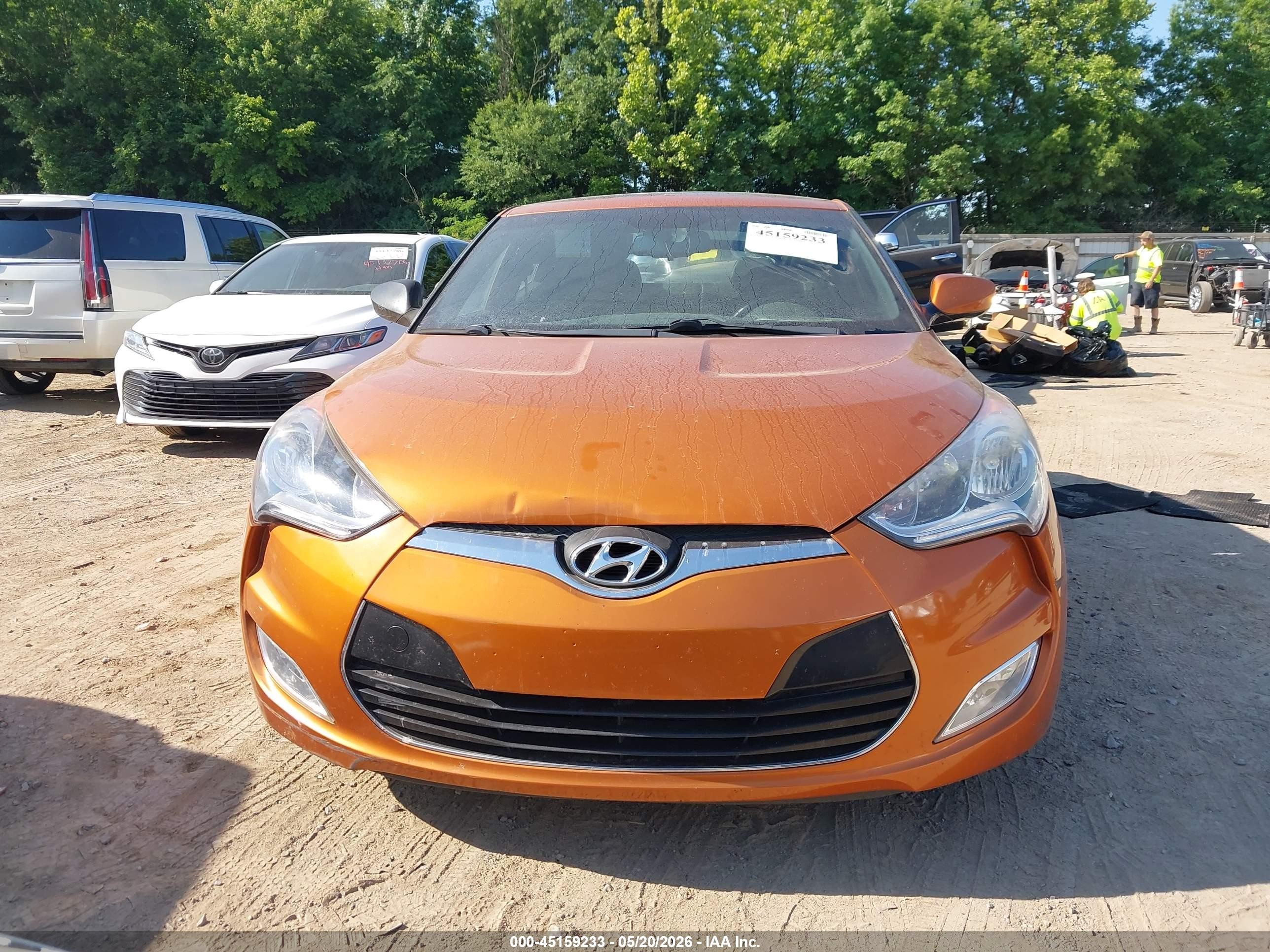2016 Hyundai Veloster   Оранжевый vin: KMHTC6AD0GU278761