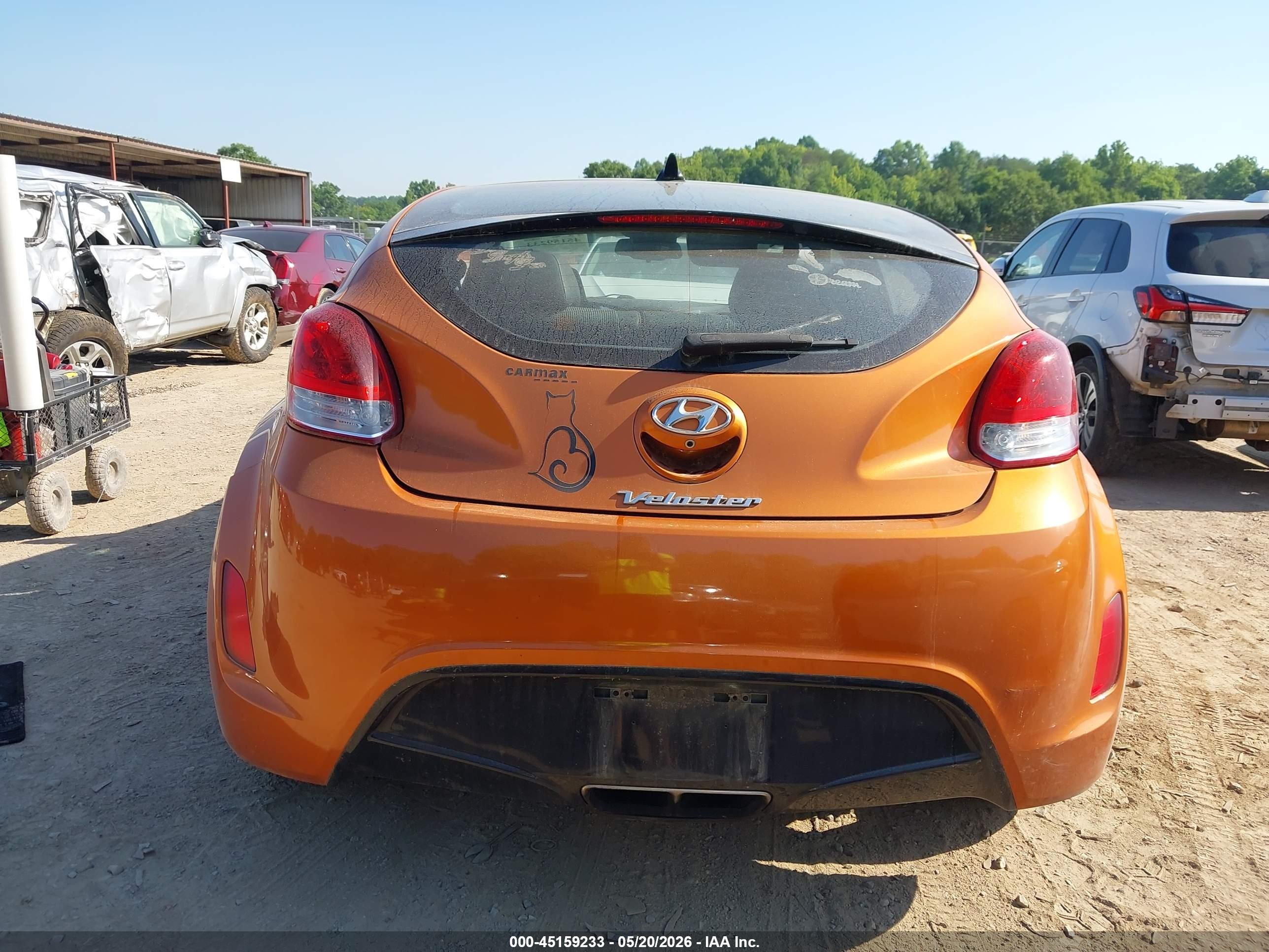2016 Hyundai Veloster   Оранжевый vin: KMHTC6AD0GU278761