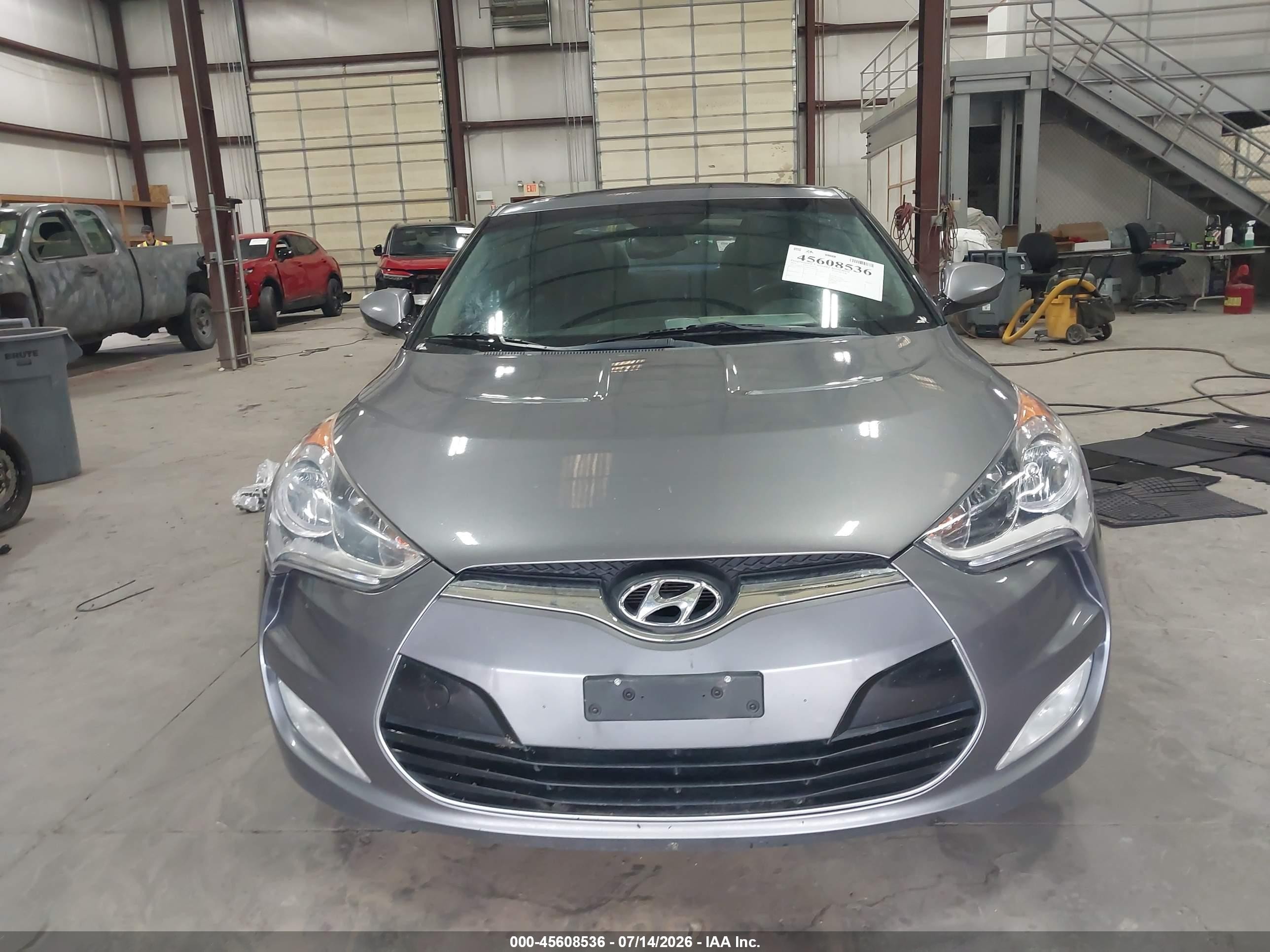2012 Hyundai Veloster Base W/black Gray vin: KMHTC6AD1CU026768