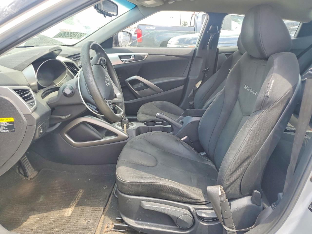 2012 Hyundai Veloster Base Silver vin: KMHTC6AD1CU042355
