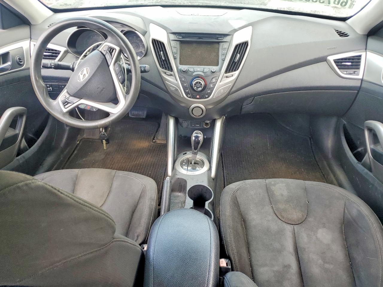 2012 Hyundai Veloster Base Silver vin: KMHTC6AD1CU042355