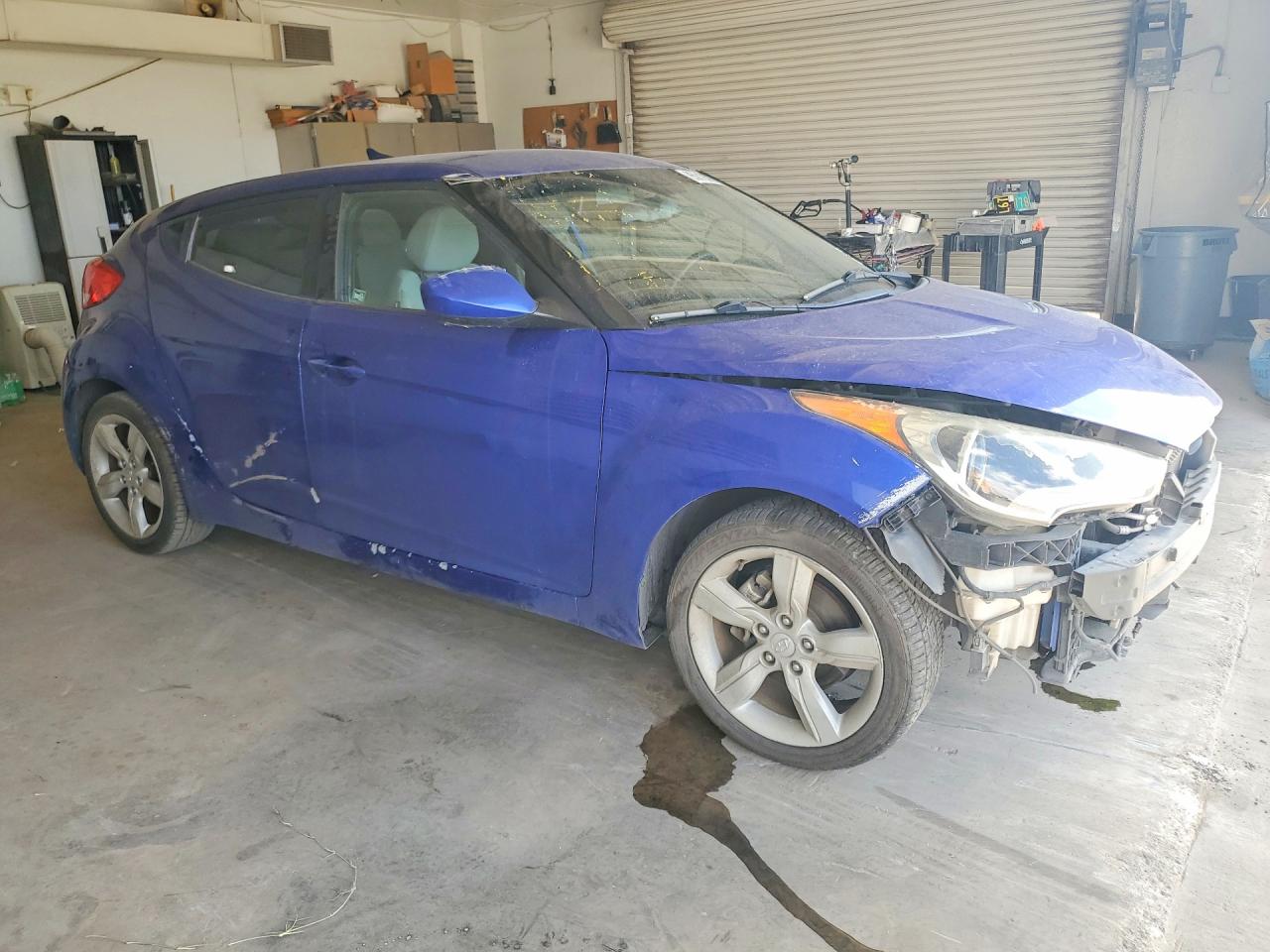 2012 Hyundai Veloster Base Blue vin: KMHTC6AD1CU042758