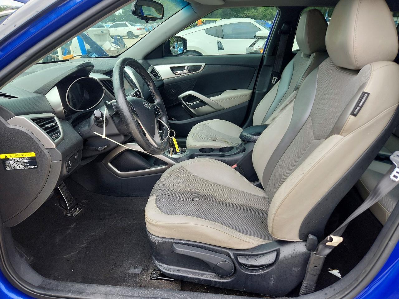 2012 Hyundai Veloster Base Blue vin: KMHTC6AD1CU069796