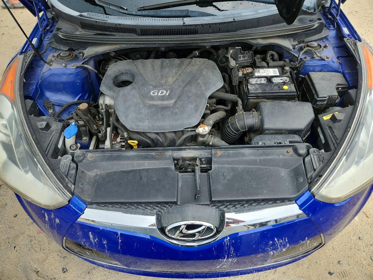 2012 Hyundai Veloster Base Blue vin: KMHTC6AD1CU069796