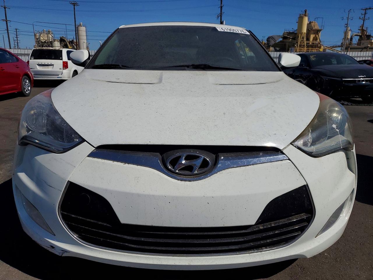2012 Hyundai Veloster Base Белый vin: KMHTC6AD1CU072049