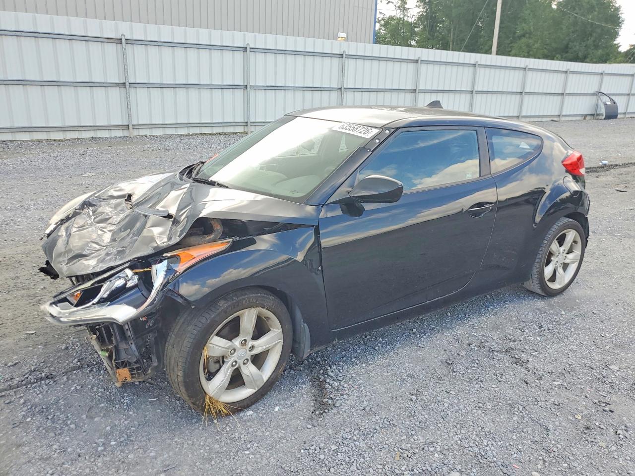 2013 Hyundai Veloster Base Черный vin: KMHTC6AD1DU085840