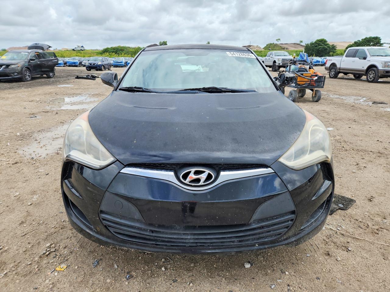 2013 Hyundai Veloster Base Black vin: KMHTC6AD1DU088043