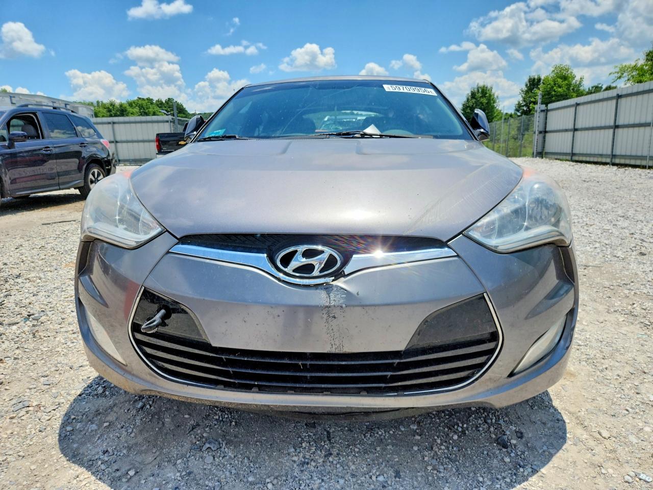 2013 Hyundai Veloster Base Gray vin: KMHTC6AD1DU089158