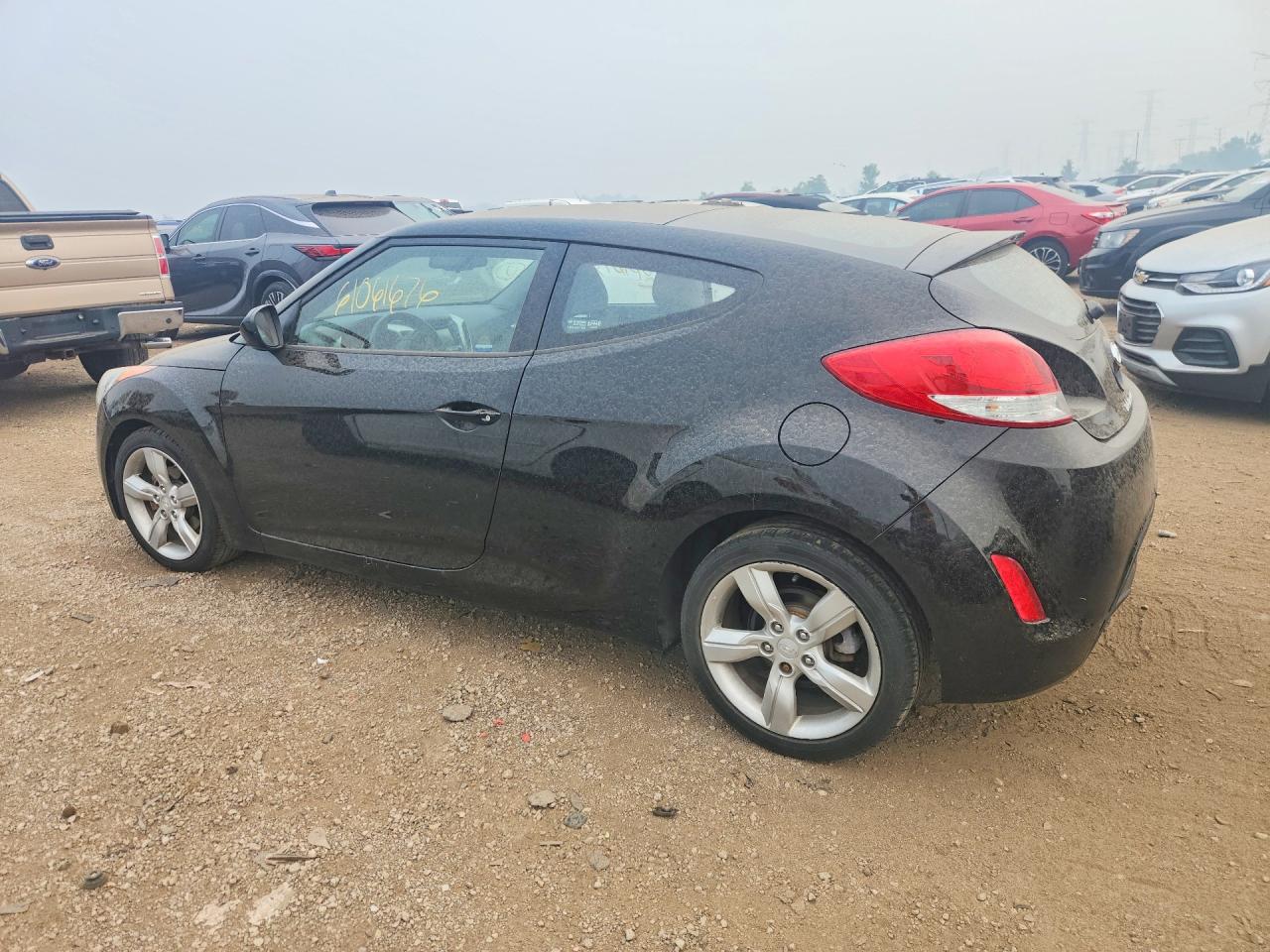 2013 Hyundai Veloster Base Black vin: KMHTC6AD1DU094117