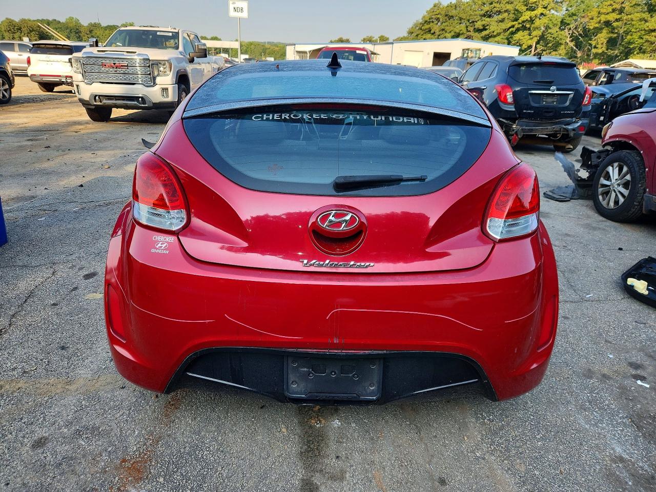 2013 Hyundai Veloster Base Красный vin: KMHTC6AD1DU156809