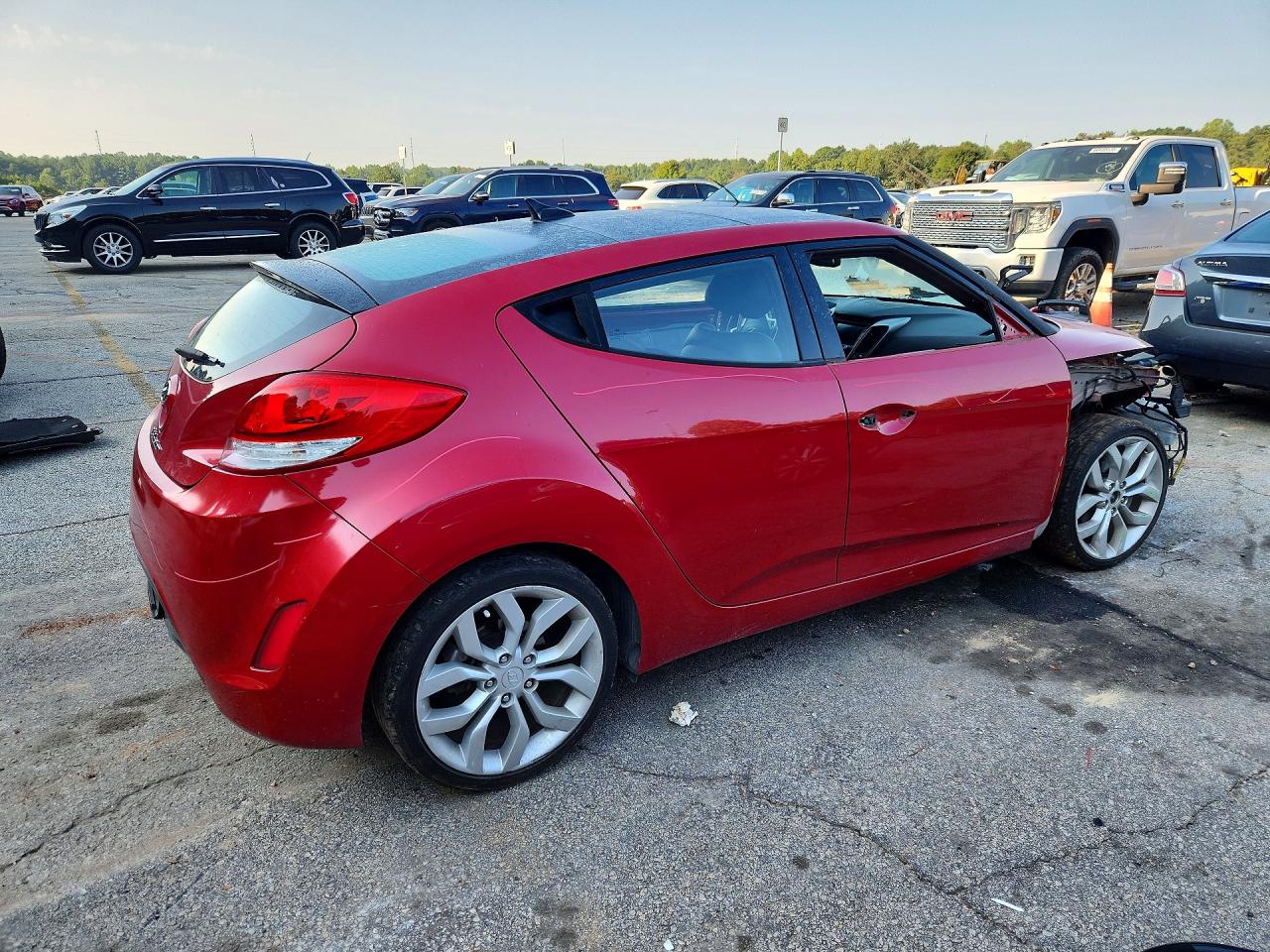 2013 Hyundai Veloster Base Красный vin: KMHTC6AD1DU156809