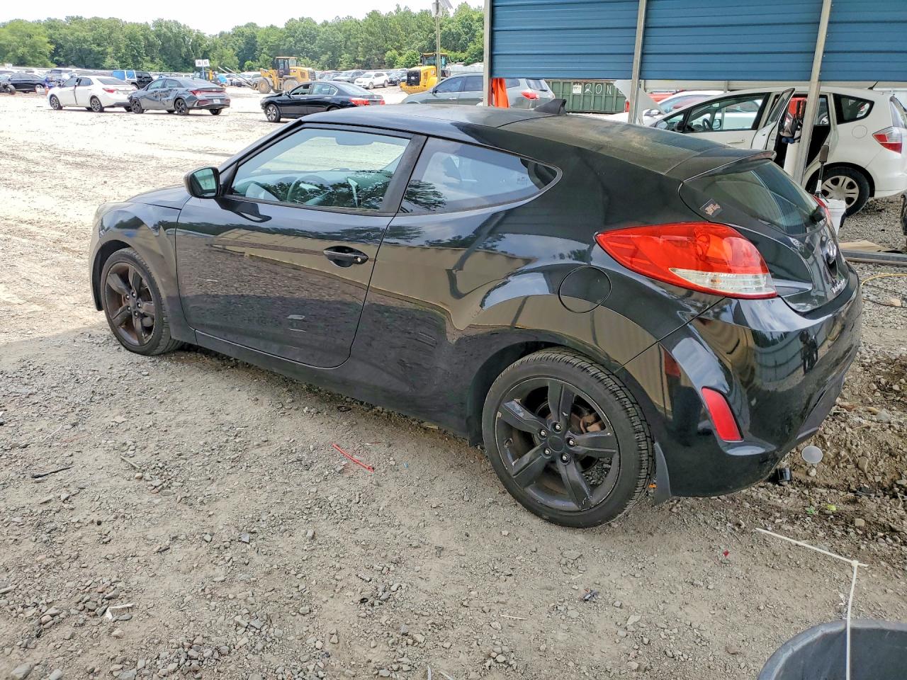 2013 Hyundai Veloster Base Black vin: KMHTC6AD1DU172332