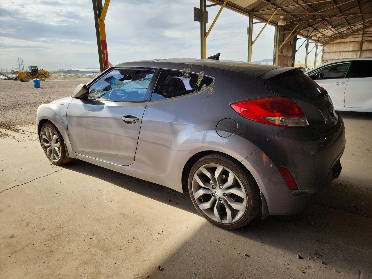 2013 Hyundai Veloster Base Gray vin: KMHTC6AD1DU179264