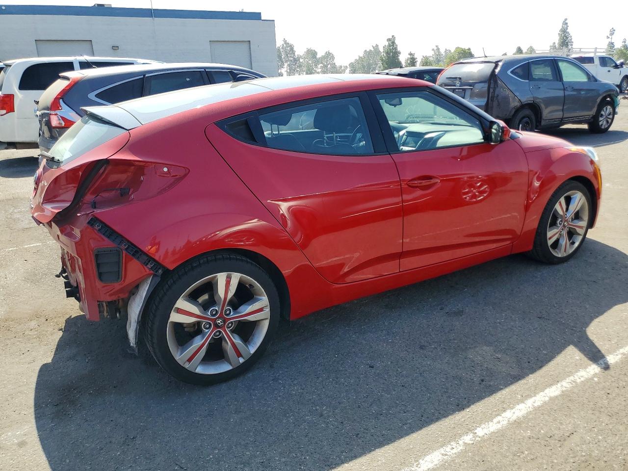 2014 Hyundai Veloster Base Красный vin: KMHTC6AD1EU182506