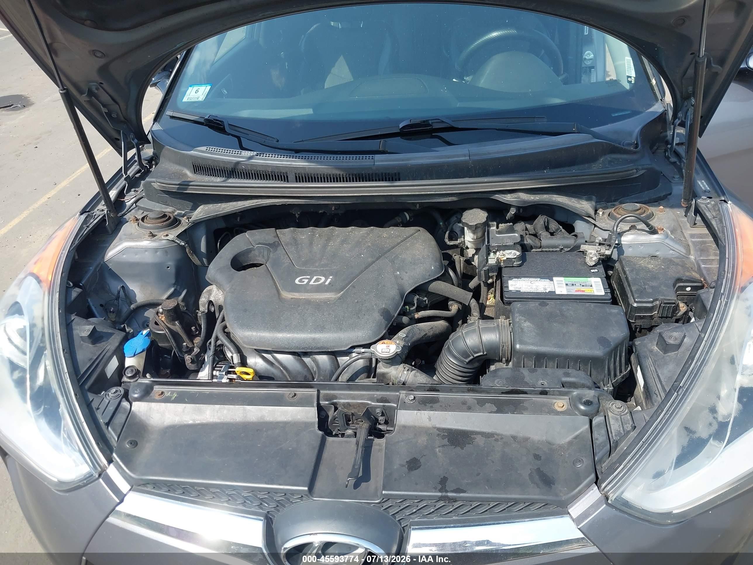 2014 Hyundai Veloster Base W/black Gray vin: KMHTC6AD1EU192534