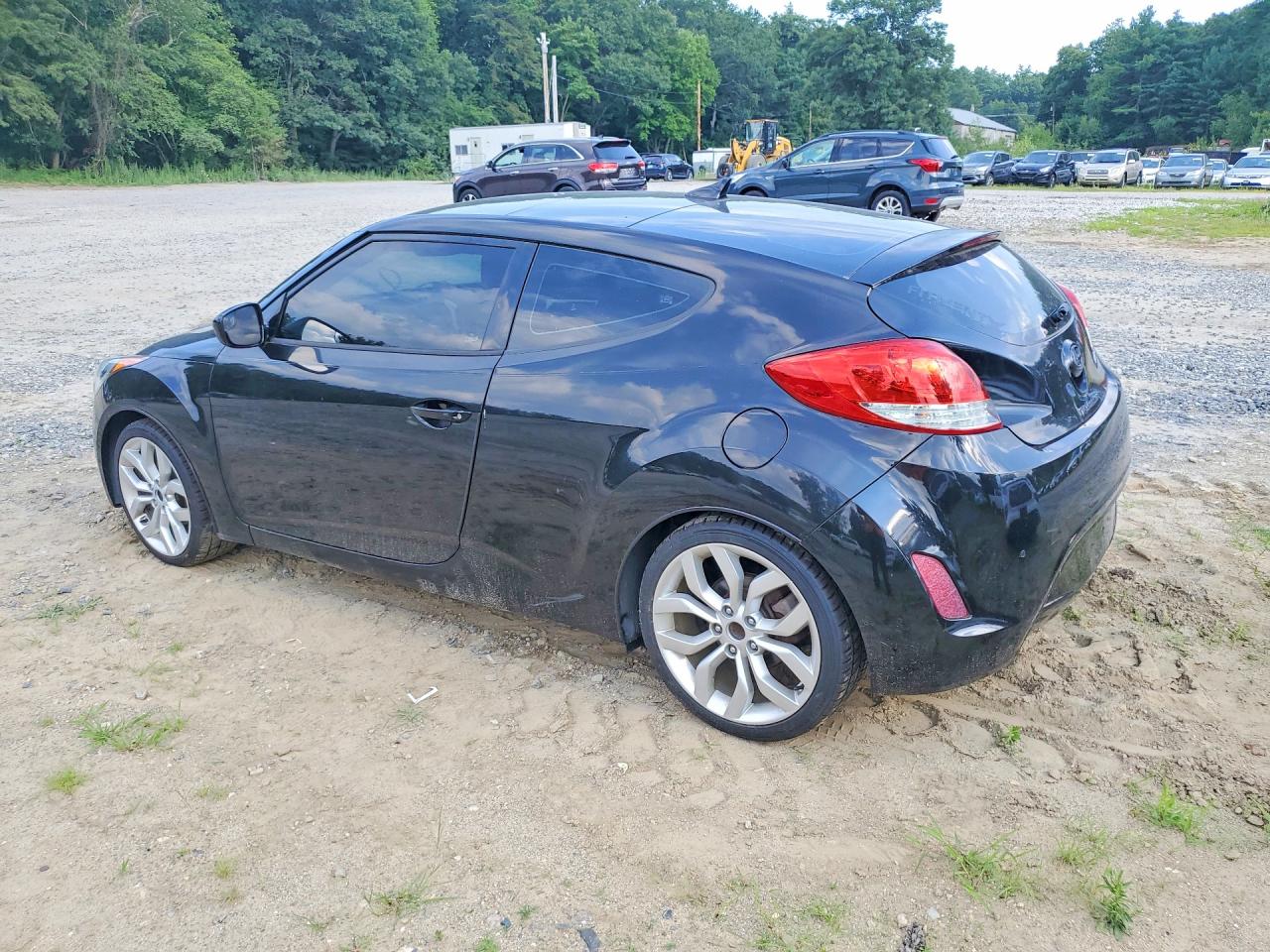 2015 Hyundai Veloster Base Черный vin: KMHTC6AD1FU232290