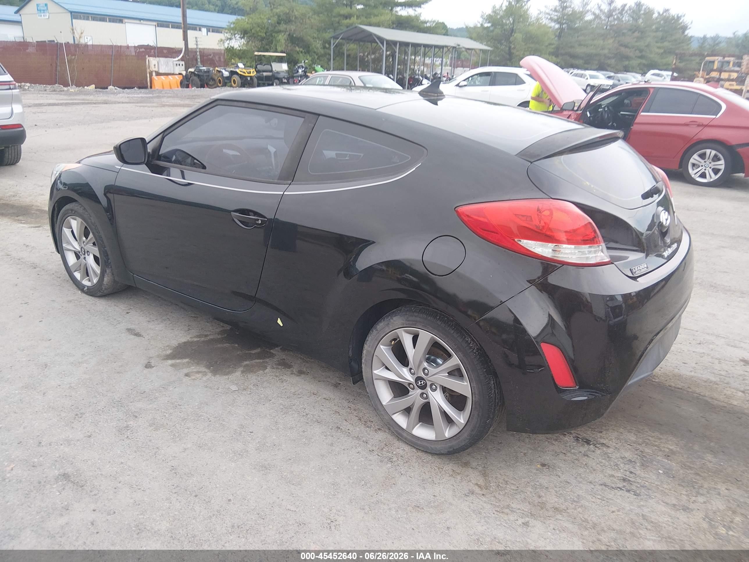 2016 Hyundai Veloster Black vin: KMHTC6AD1GU301061