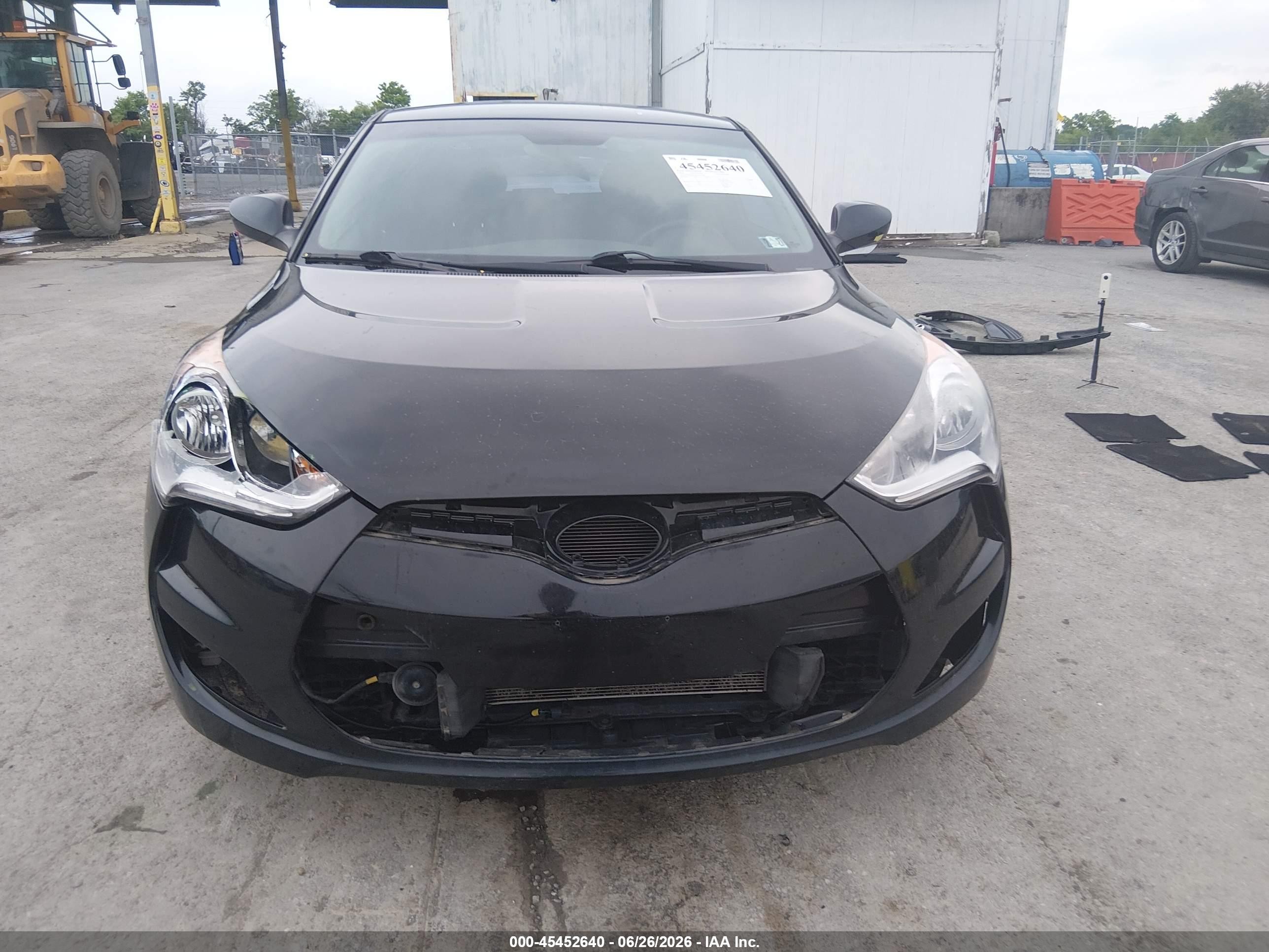 2016 Hyundai Veloster Black vin: KMHTC6AD1GU301061