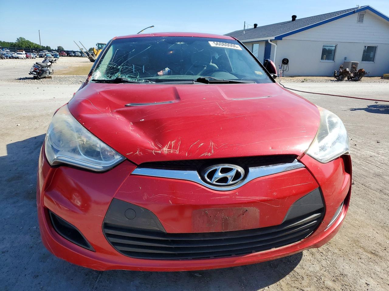 2012 Hyundai Veloster Base Red vin: KMHTC6AD2CU041747