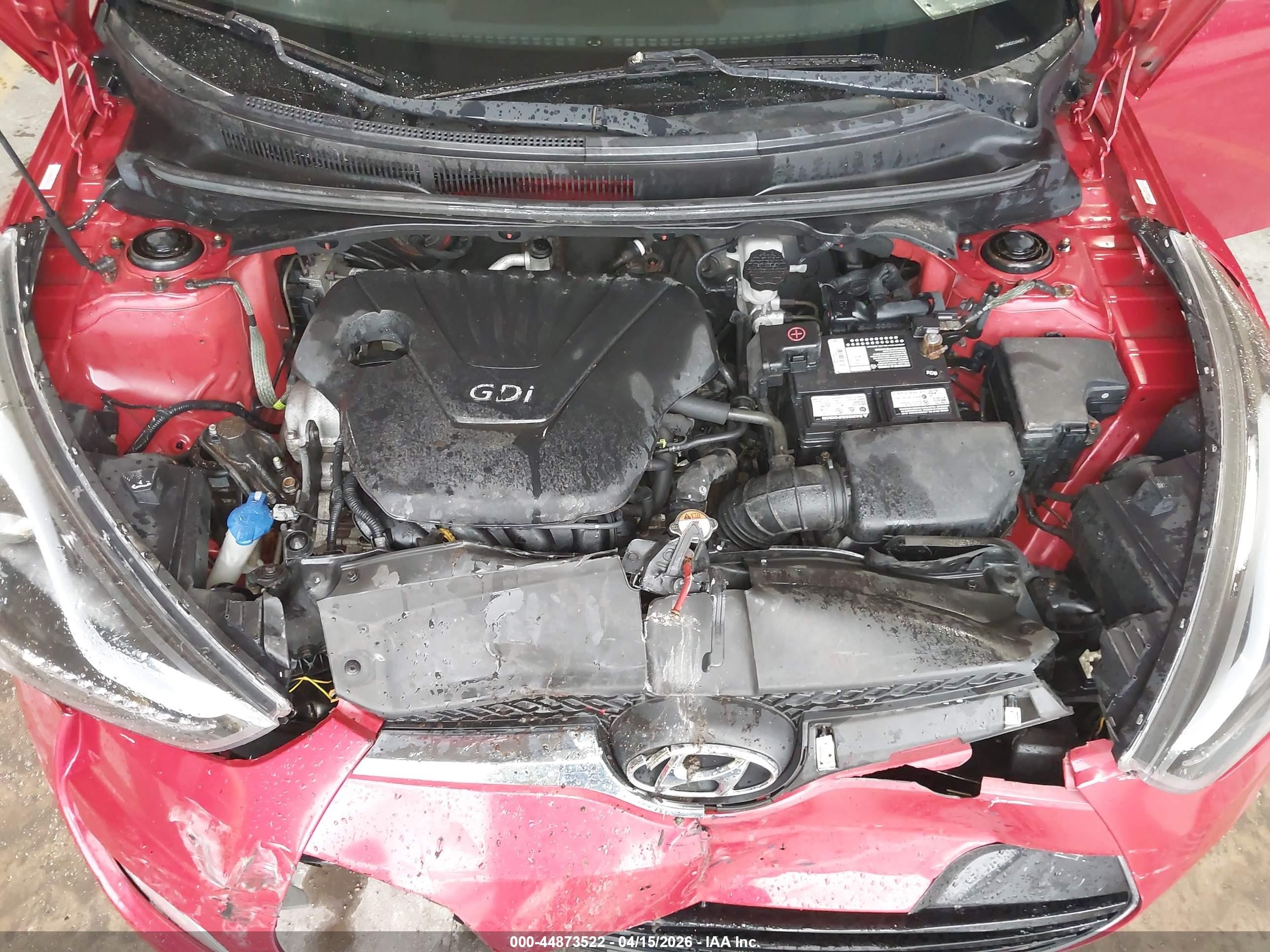 2012 Hyundai Veloster Base W/gray Red vin: KMHTC6AD2CU045877