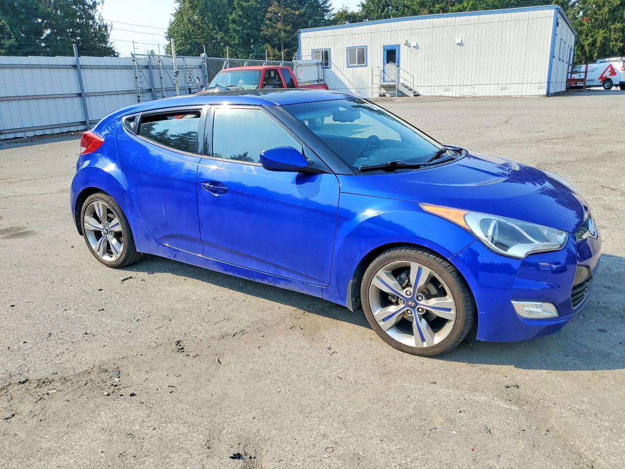 2012 Hyundai Veloster Base Blue vin: KMHTC6AD2CU046981