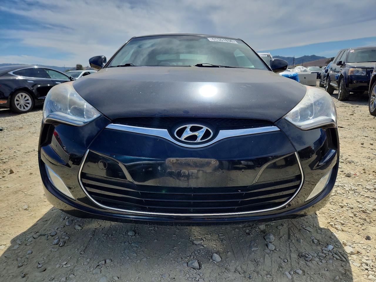 2013 Hyundai Veloster Base Black vin: KMHTC6AD2DU108199