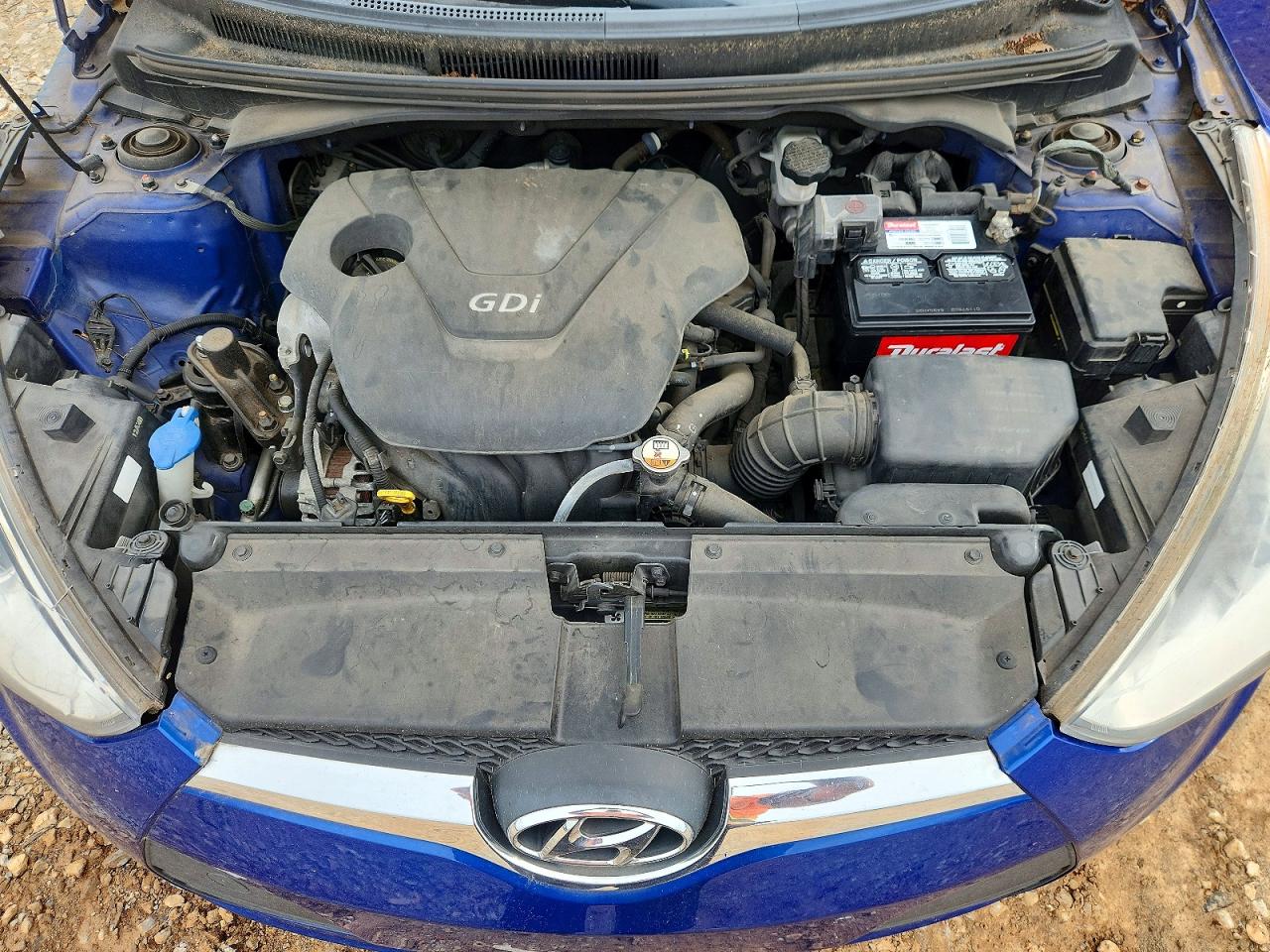 2013 Hyundai Veloster Base Blue vin: KMHTC6AD2DU116383