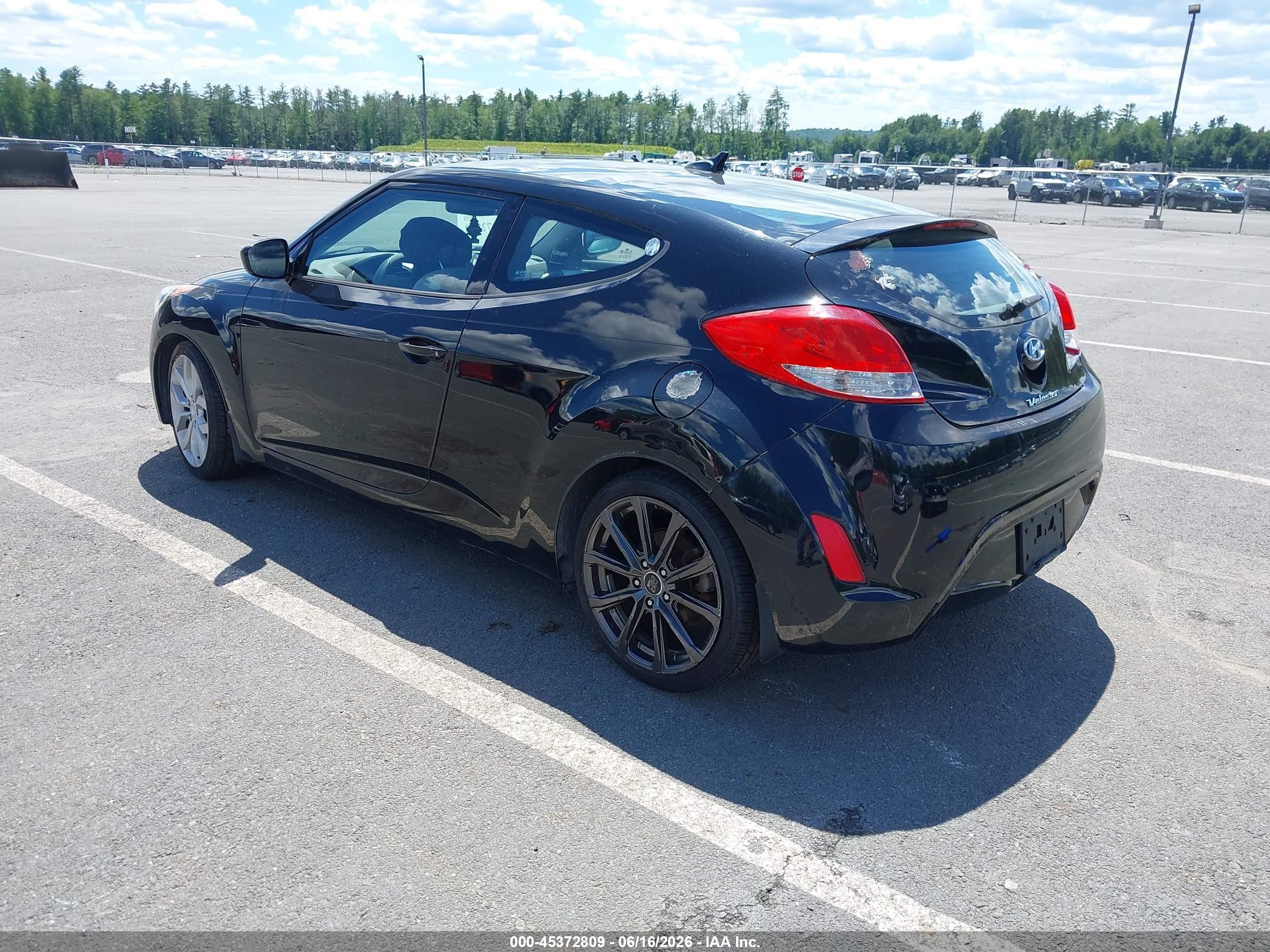 2013 Hyundai Veloster Base W/gray Черный vin: KMHTC6AD2DU117193