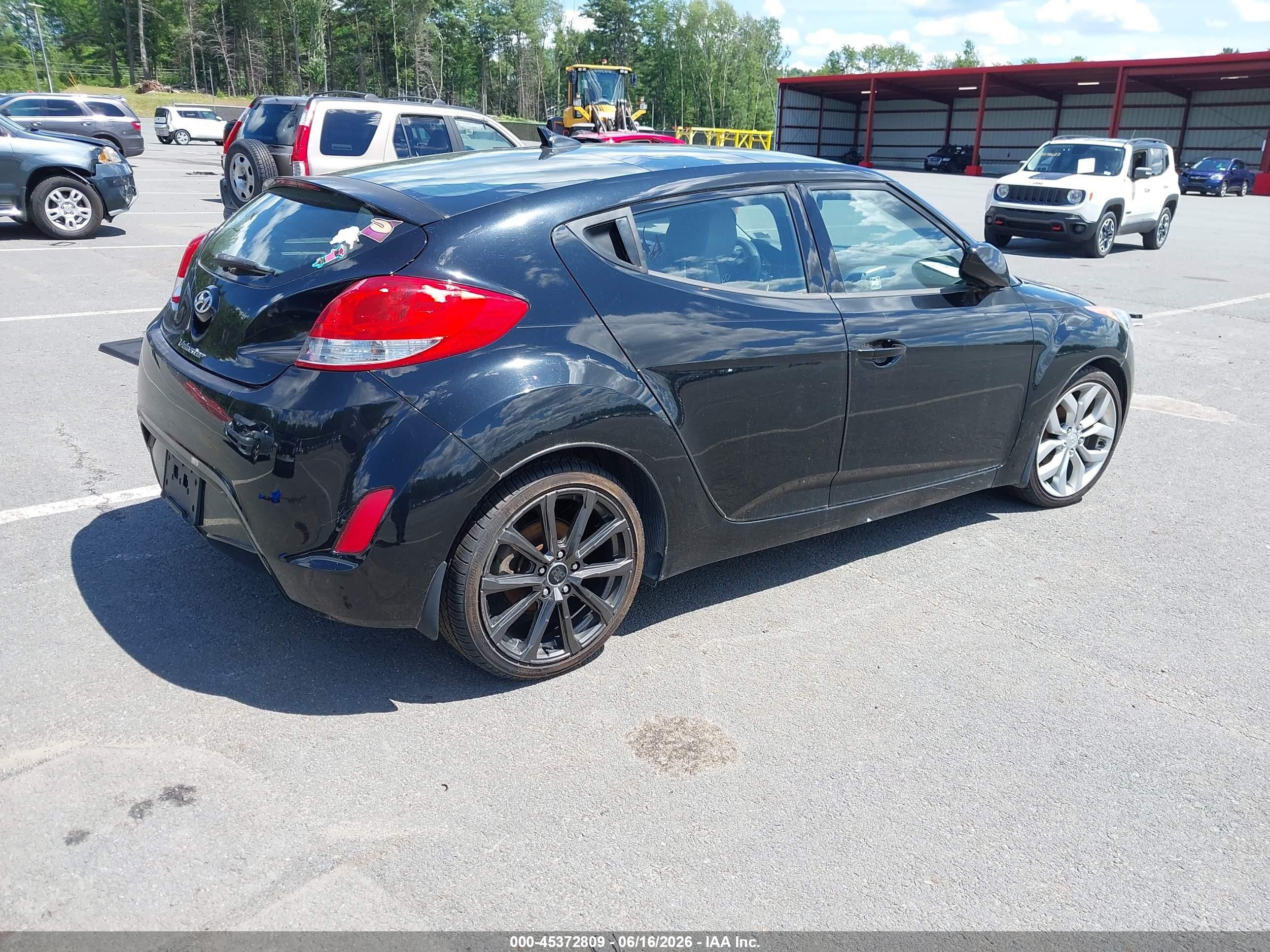 2013 Hyundai Veloster Base W/gray Черный vin: KMHTC6AD2DU117193