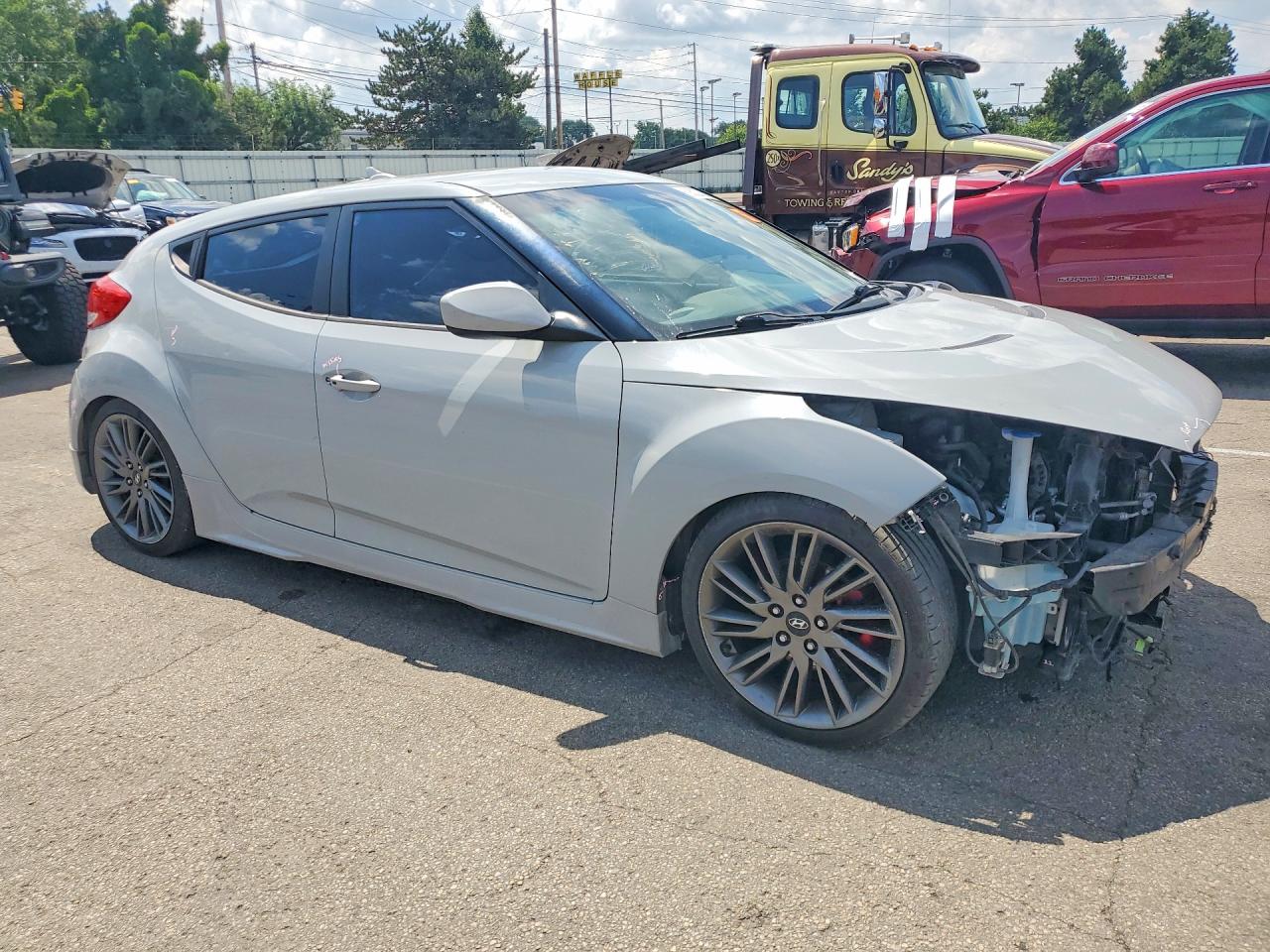 2013 Hyundai Veloster Re Mix Silver vin: KMHTC6AD2DU128887