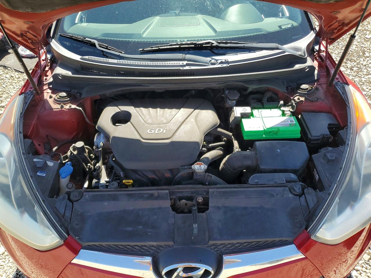 2013 Hyundai Veloster Base Red vin: KMHTC6AD2DU169746