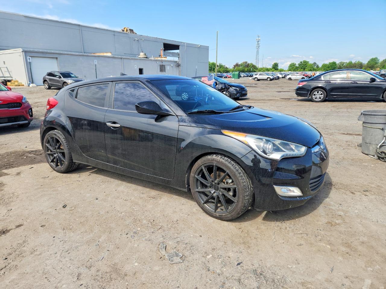 2015 Hyundai Veloster Re:flex Black vin: KMHTC6AD2FU218706
