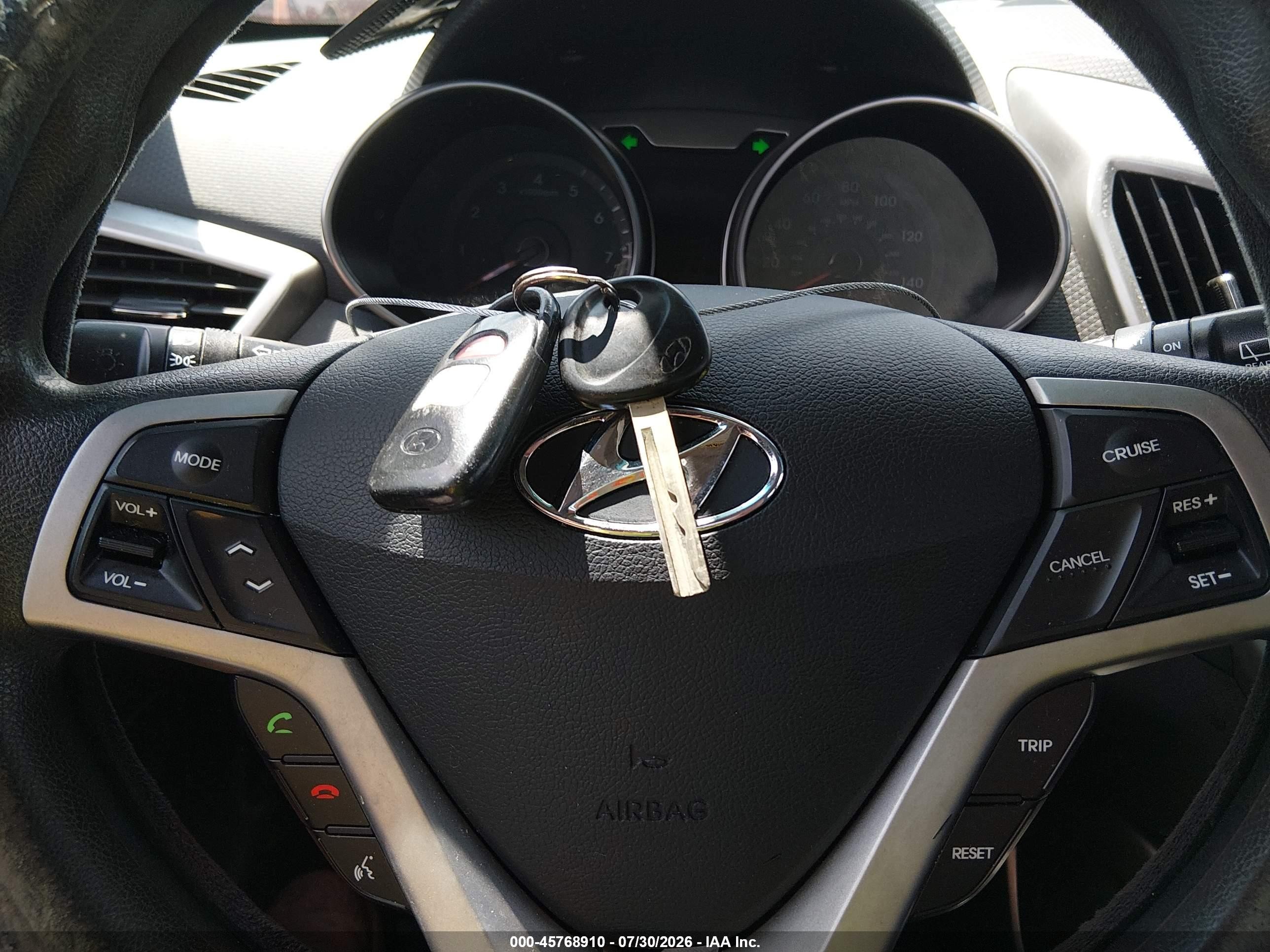 2015 Hyundai Veloster   Yellow vin: KMHTC6AD2FU235814