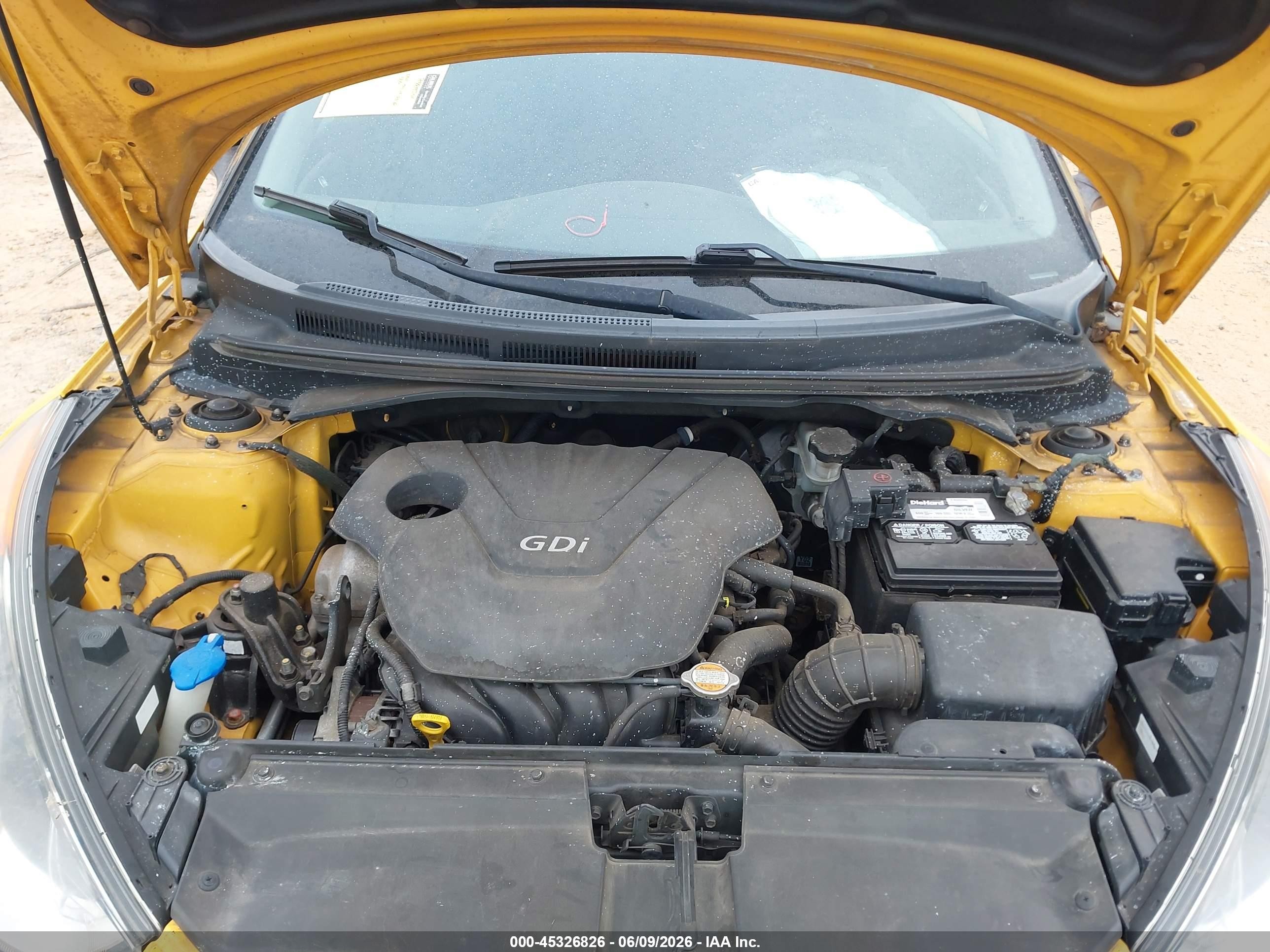 2012 Hyundai Veloster Base W/black Yellow vin: KMHTC6AD3CU020793