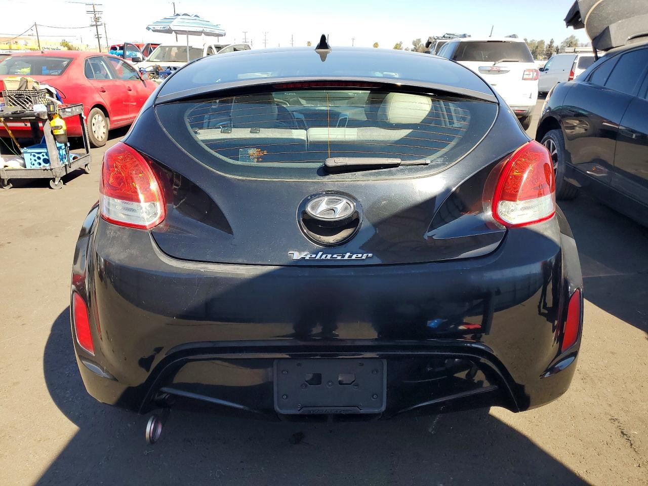 2012 Hyundai Veloster Base Black vin: KMHTC6AD3CU044222