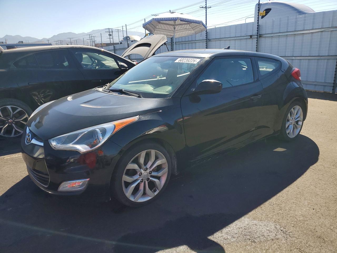 2012 Hyundai Veloster Base Black vin: KMHTC6AD3CU044222