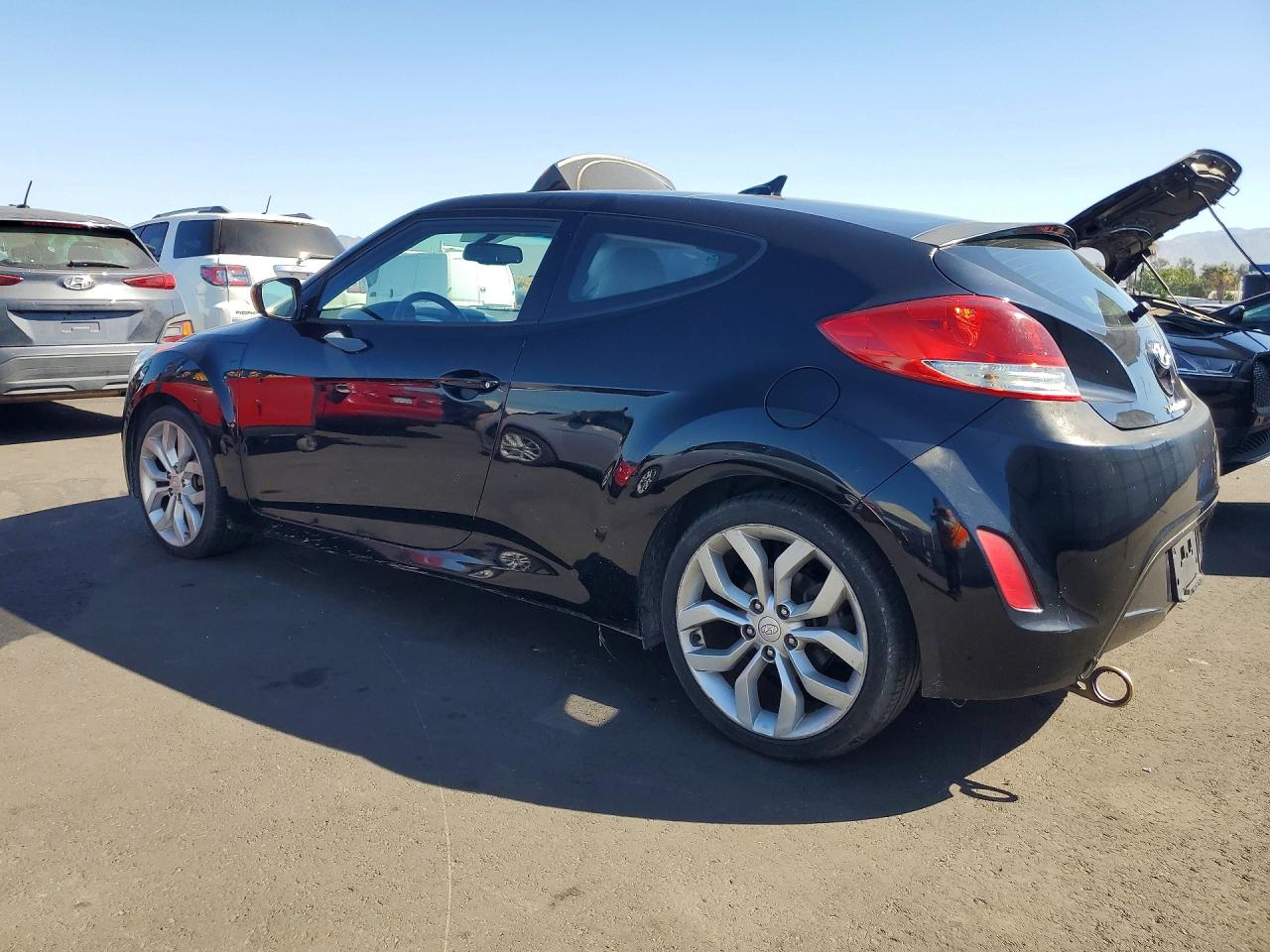 2012 Hyundai Veloster Base Black vin: KMHTC6AD3CU044222