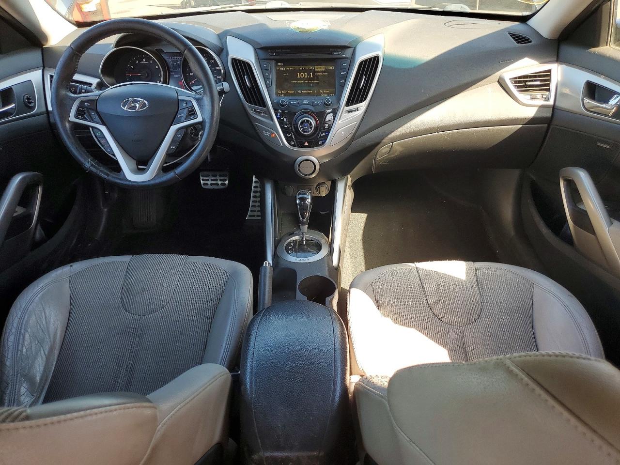 2012 Hyundai Veloster Base Black vin: KMHTC6AD3CU044222