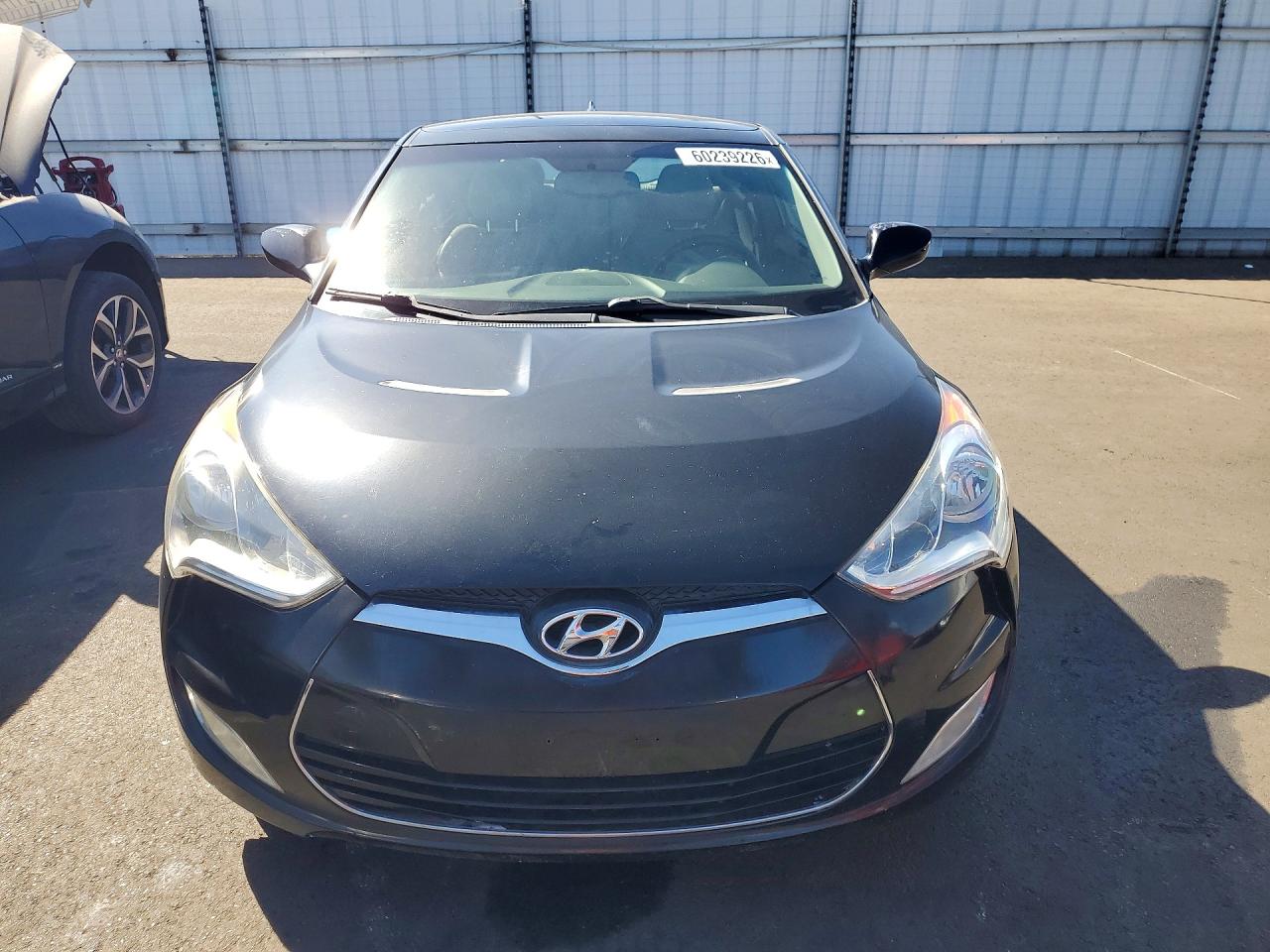 2012 Hyundai Veloster Base Black vin: KMHTC6AD3CU044222