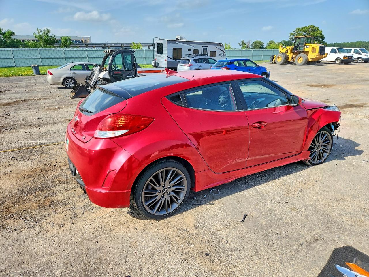 2013 Hyundai Veloster Re Mix Red vin: KMHTC6AD3DU138442