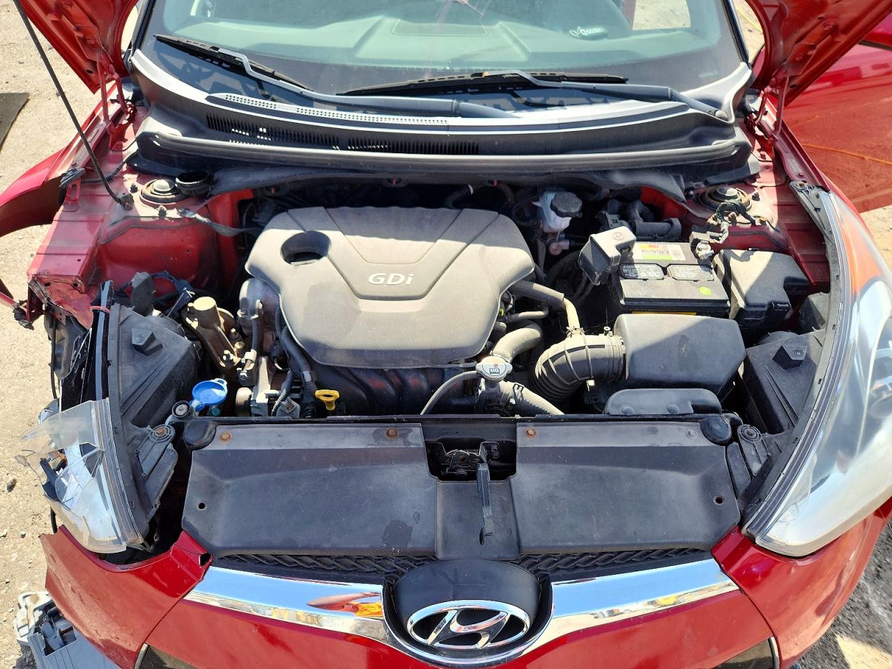 2013 Hyundai Veloster Re Mix Red vin: KMHTC6AD3DU138442
