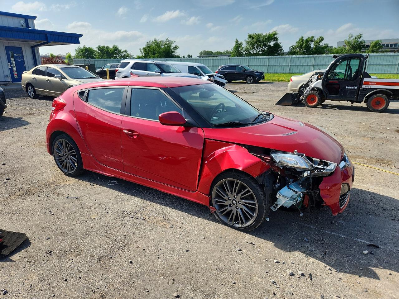 2013 Hyundai Veloster Re Mix Red vin: KMHTC6AD3DU138442