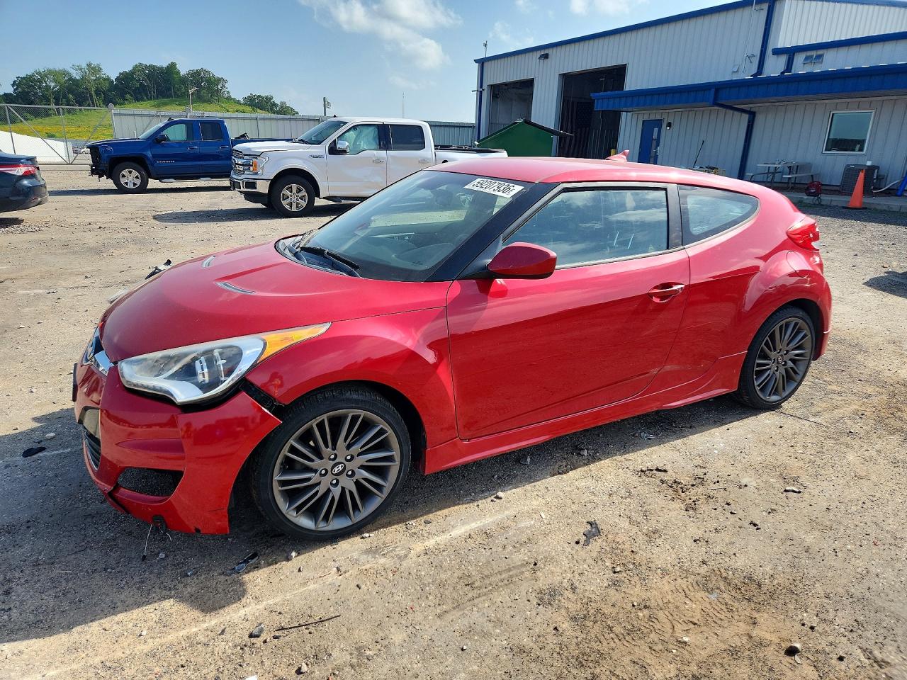 2013 Hyundai Veloster Re Mix Red vin: KMHTC6AD3DU138442