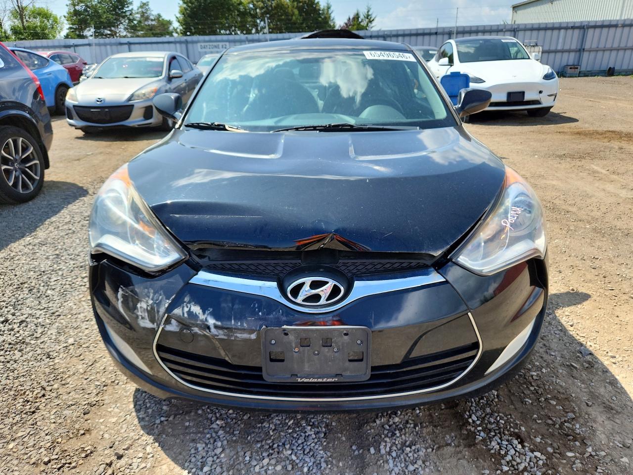 2013 Hyundai Veloster Base Black vin: KMHTC6AD3DU141714