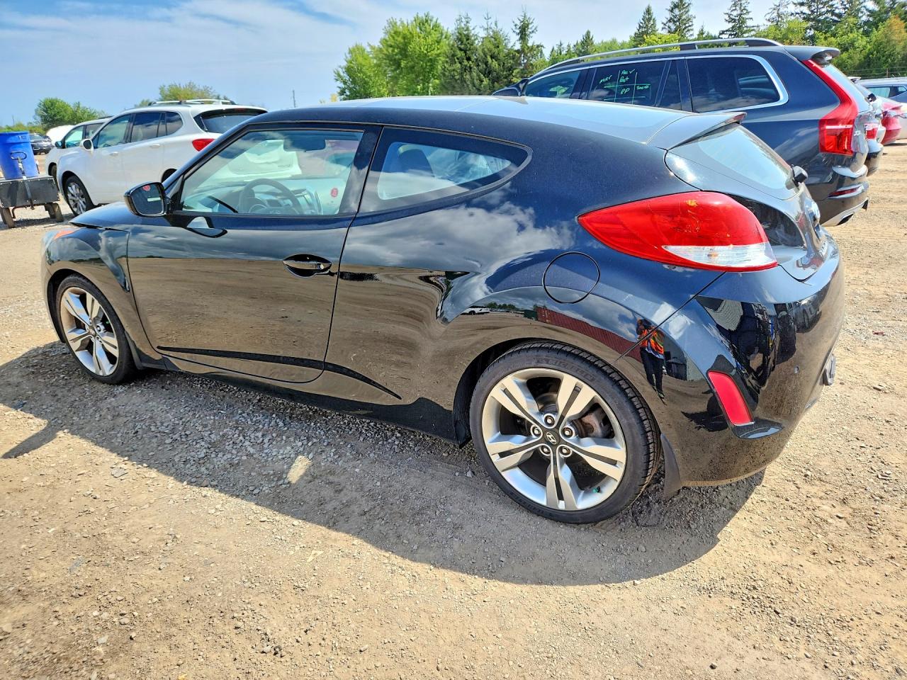 2013 Hyundai Veloster Base Black vin: KMHTC6AD3DU141714