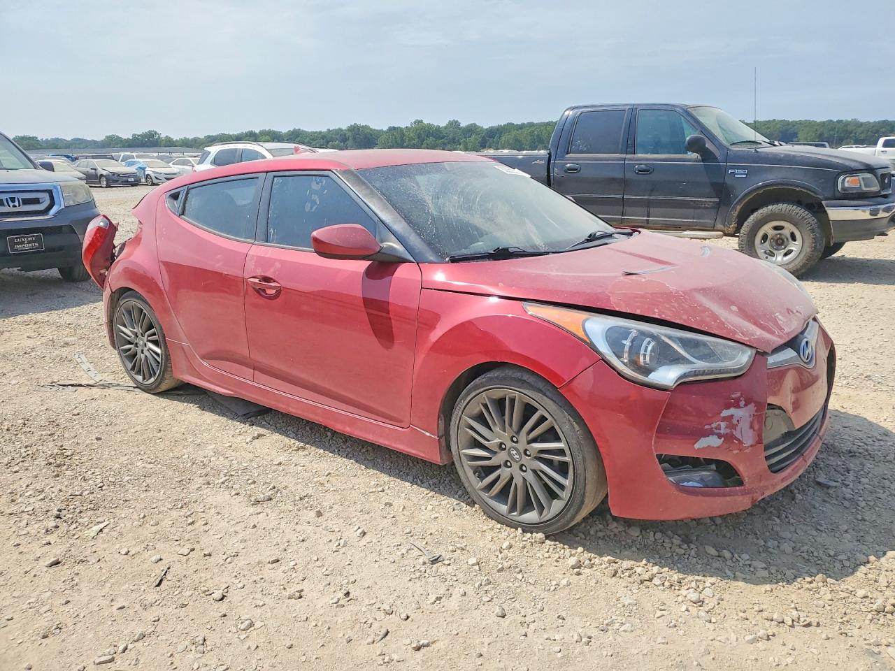 2013 Hyundai Veloster Re Mix Red vin: KMHTC6AD3DU161302