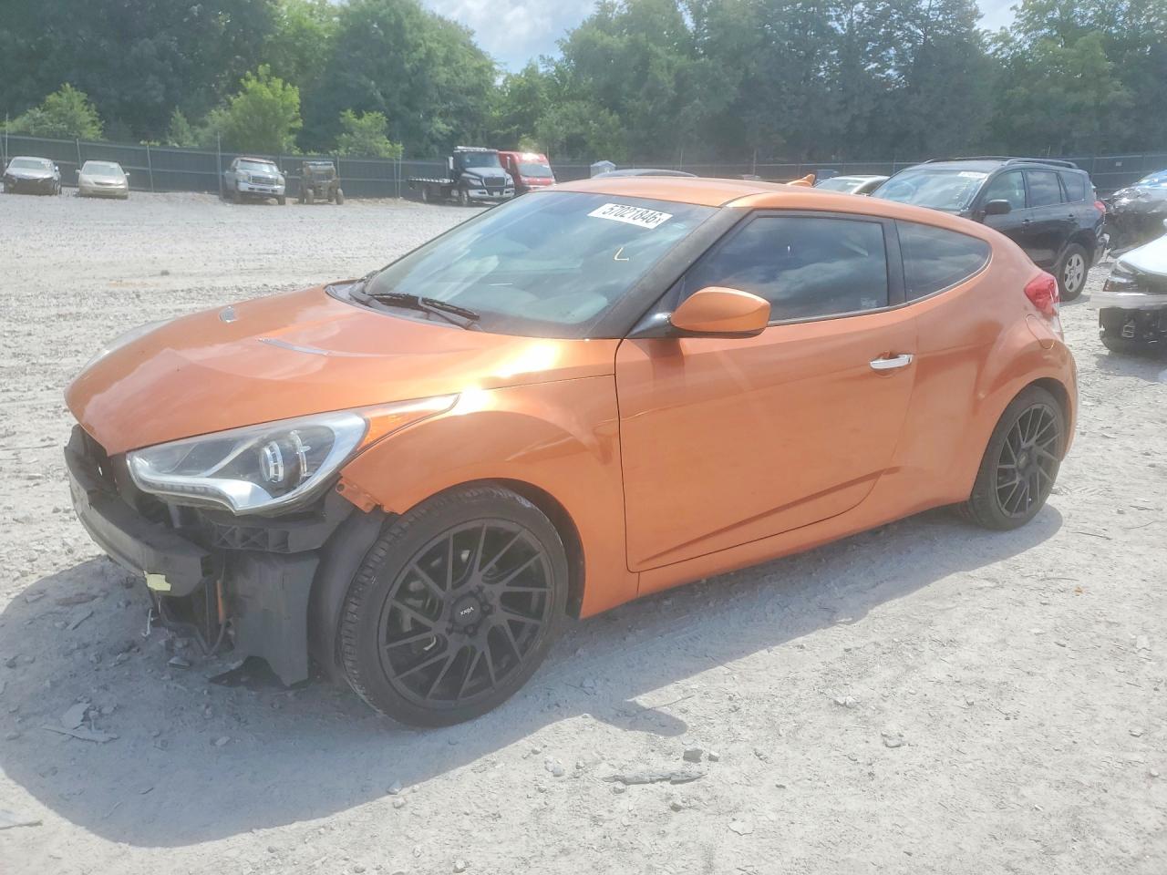 2014 Hyundai Veloster Re:flex Orange vin: KMHTC6AD3EU213688