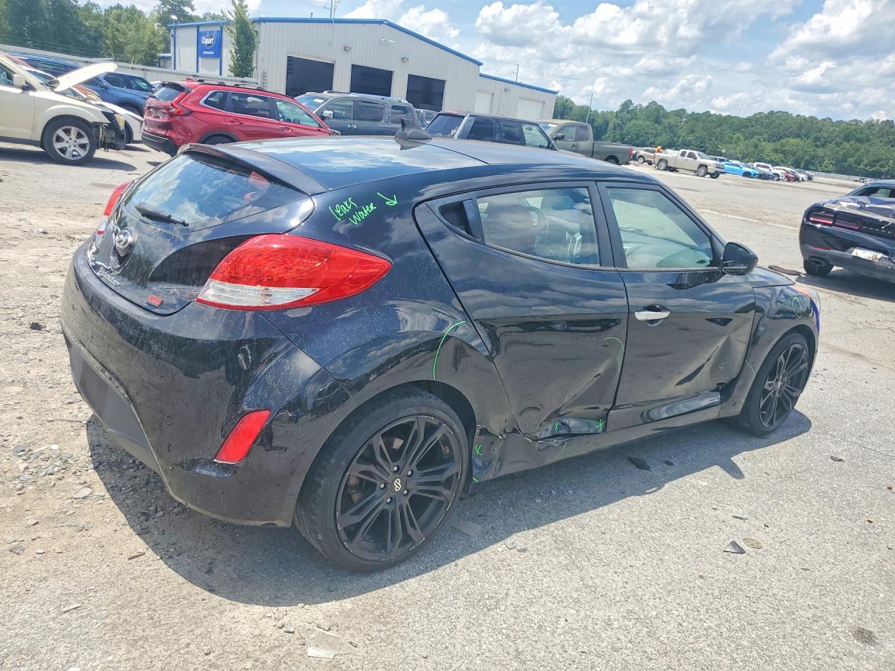 2014 Hyundai Veloster Re:flex Черный vin: KMHTC6AD3EU214288